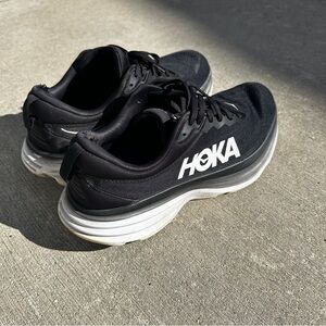 Hoka Black and White Men's Shoes
